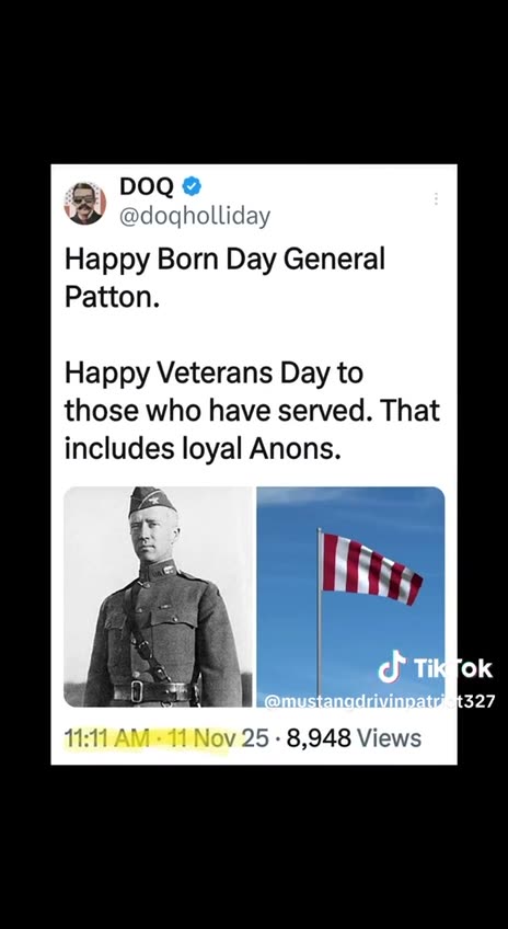 A Veteran's Day Reminder to ALL Anons