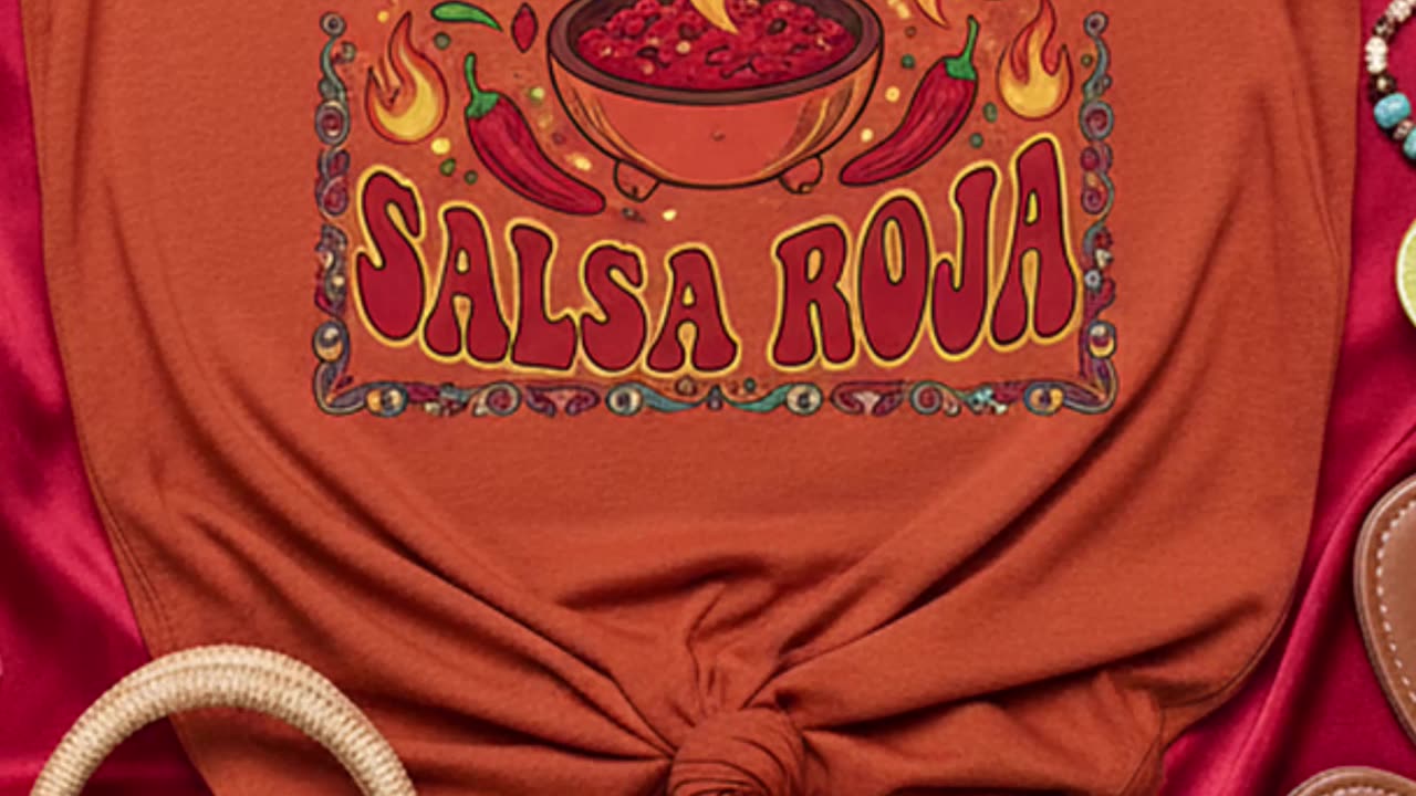 This tee is hotter than salsa roja... think you can handle the heat? #spicyshirt #salsavibes