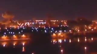 Tel Aviv under fire.