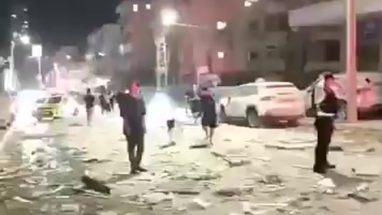 Horrifying scenes in Central Israel. Iran is firing missiles at innocent civilians.