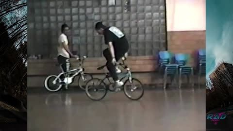 90s BMX - 1990 Team Hip Trick Practicing Flatland BMX