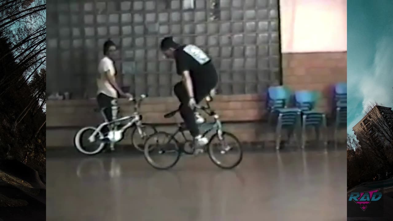 90s BMX - 1990 Team Hip Trick Practicing Flatland BMX