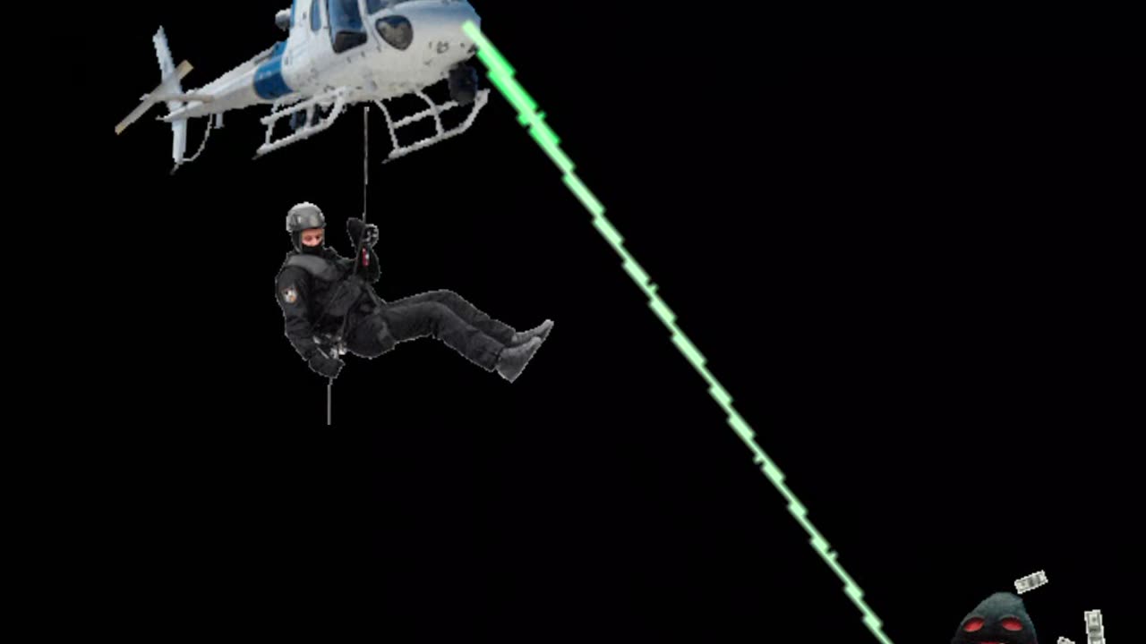 Emoji police chase in action! 🚁🚓😂