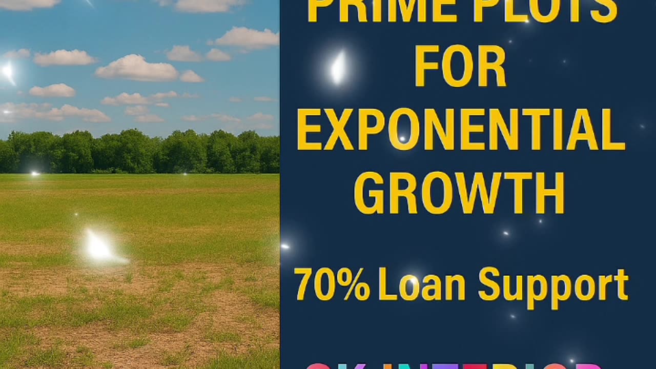 Your Wealth, Our Land: Invest in Prime Plots for Exponential Growth. 70% Loan Support