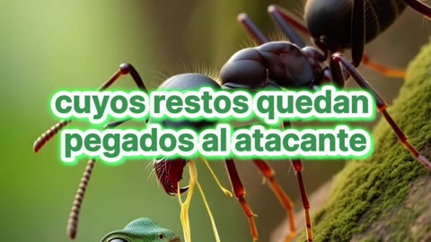 Hormigas kamikaze: el sorprendente método de defensa.