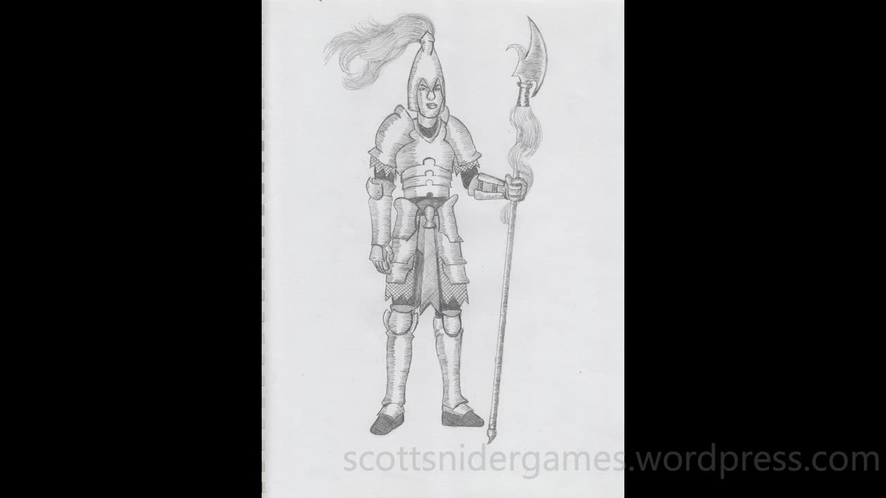 Samurai Pencil Sketch Video #1 (04-16-2025)