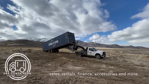 Tilt Bed Container Delivery | Roll Off Delivery | Container Delivery | USA Containers