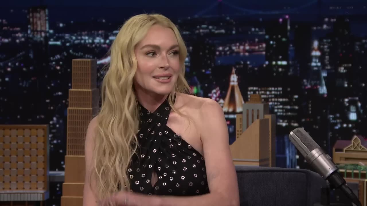 Lindsay Lohan Talks Freakier Friday and the Return of Pink Slip, Plays Whisper Challenge