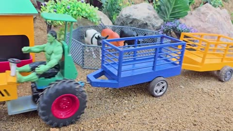 DIY Mini Bulldozer from Tractor - Build a Concrete Road (Easy Engineering Project)