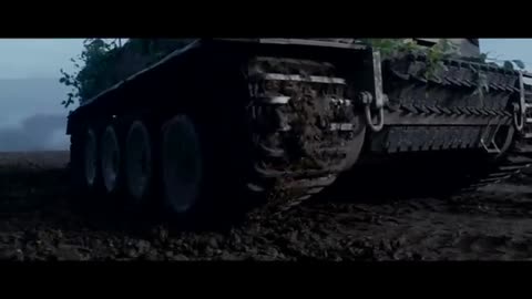 Fury Scene: Sherman Tank vs Tiger