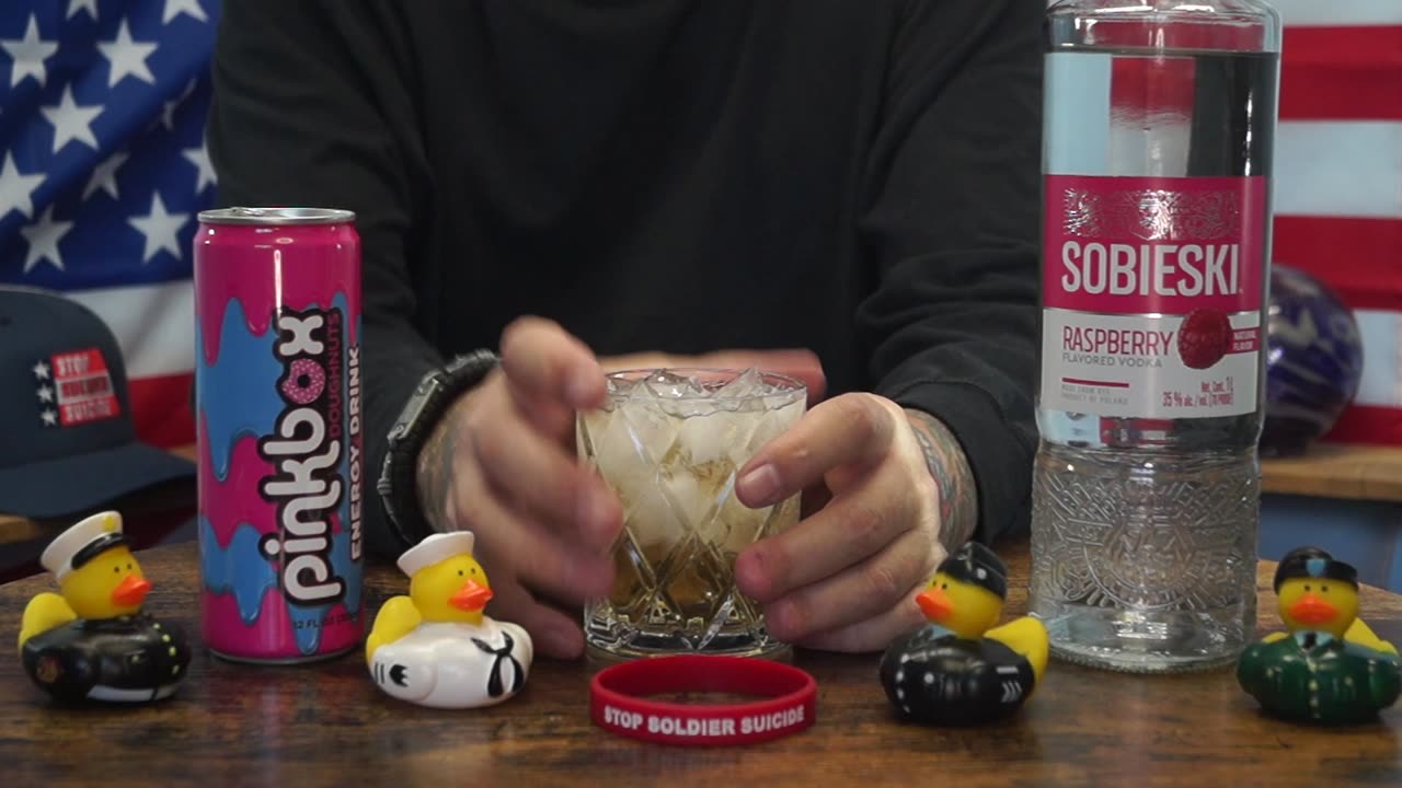 Anthony Sanchez - Sobieski Raspberry Vodka & Pinkbox Doughnuts Energy Drink