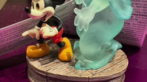 Disney Parks Mickey Mouse and a Ghost Light Up Figurine Ornament #shorts