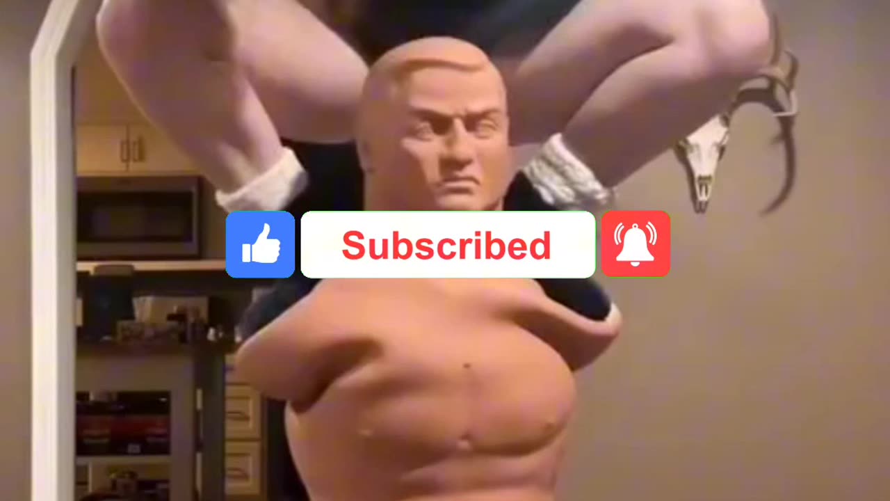 Bored Woman Punches Inflatable Man Doll for Fun 😂 | Funny Video