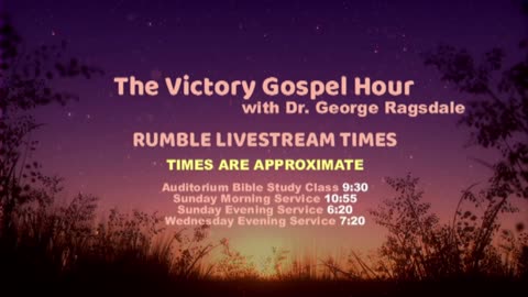 We're Live! Join us :) for Sunday School, MAY 4, 2025