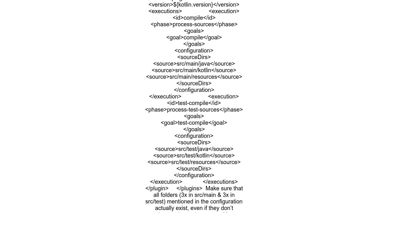 How do you compile Java+Kotlin project using Maven