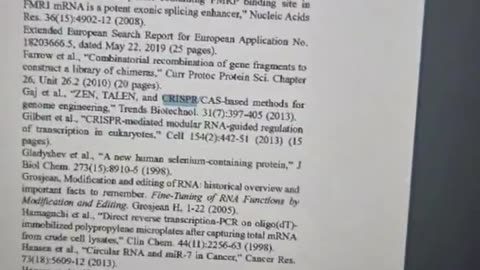 The Federal Register's decision to waive informed consent, as well as discussing the Crispr Technologies in the inoculation and Test Swabs