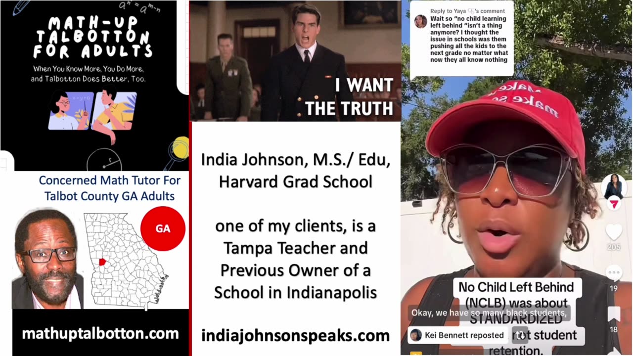 India Johnson Speaks on the Flailing Education System