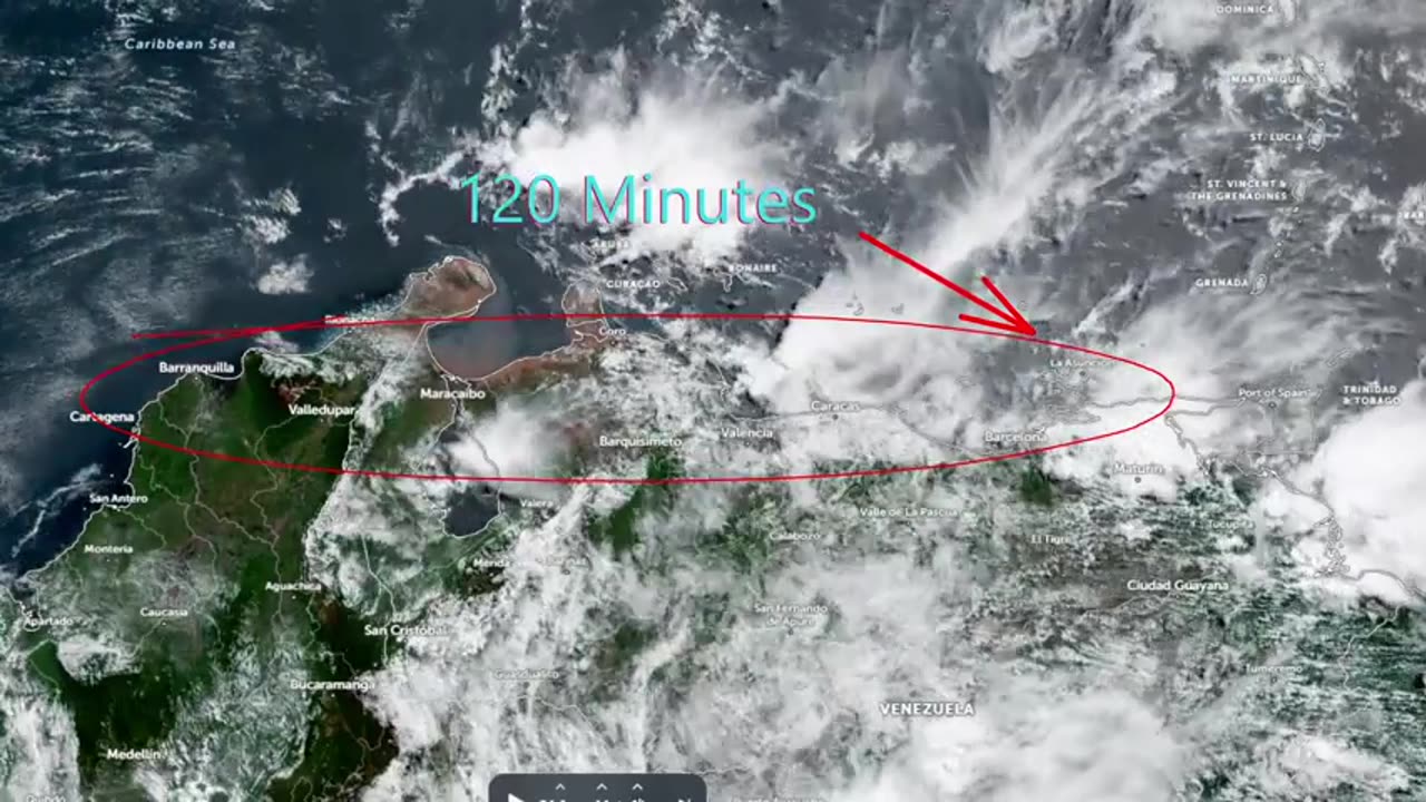 Satellite Cameras capture Venezuela Earthquake Flashes of Light
