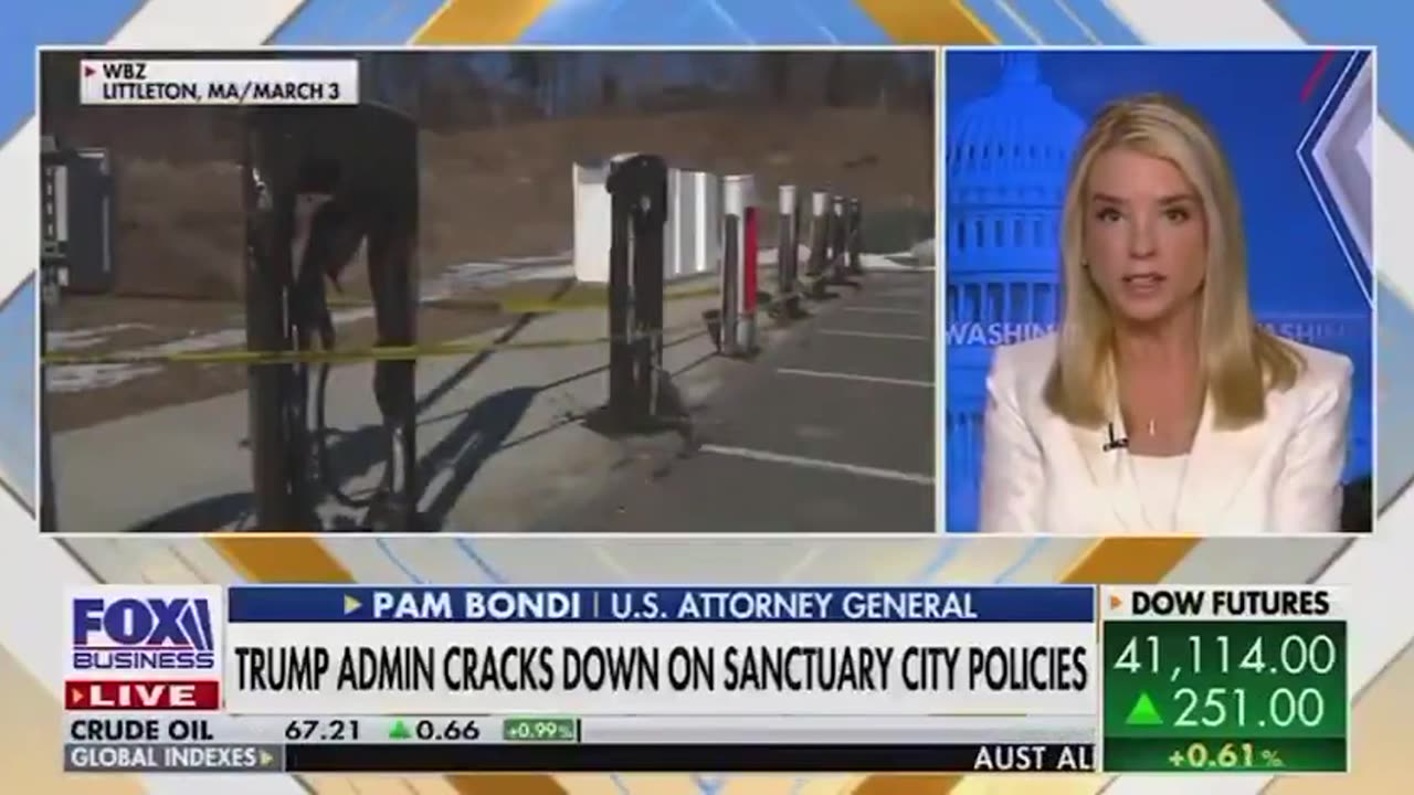 🔥 Pam Bondi Announces DOJ Going After 4 Tesla Arsonists: Get 5-20 years!