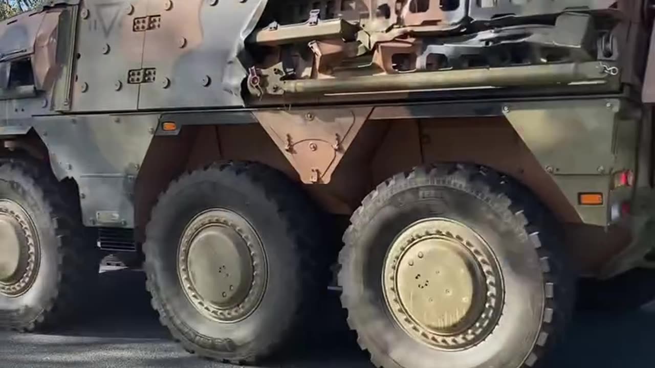 The Boxer Armoured Vehicle On The Road