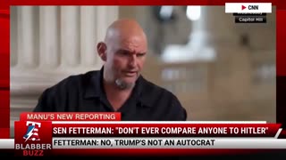 Sen Fetterman: "Don't Ever Compare Anyone To Hitler"