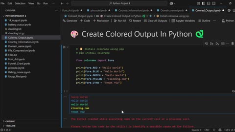 🎨 How to Print Colored Text in Python using Colorman