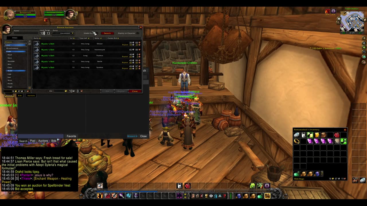 Turtle wow - Summoner leveling - rentawarlock - part 2