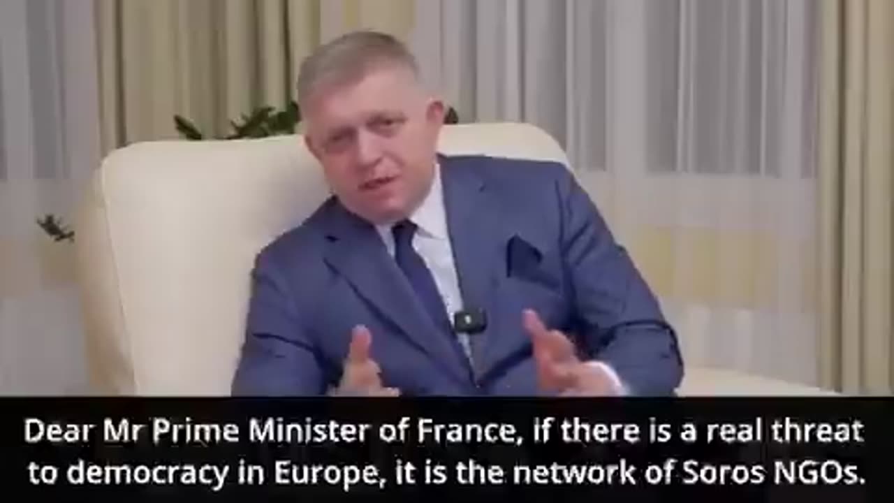 Slovak PM Robert Fico has called out Soros