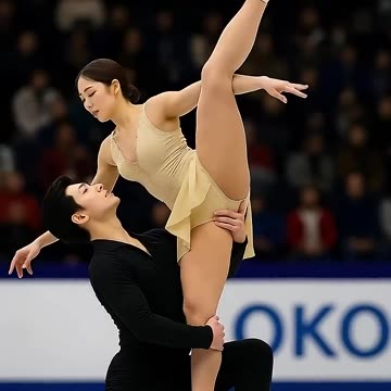 Elegant figure skating