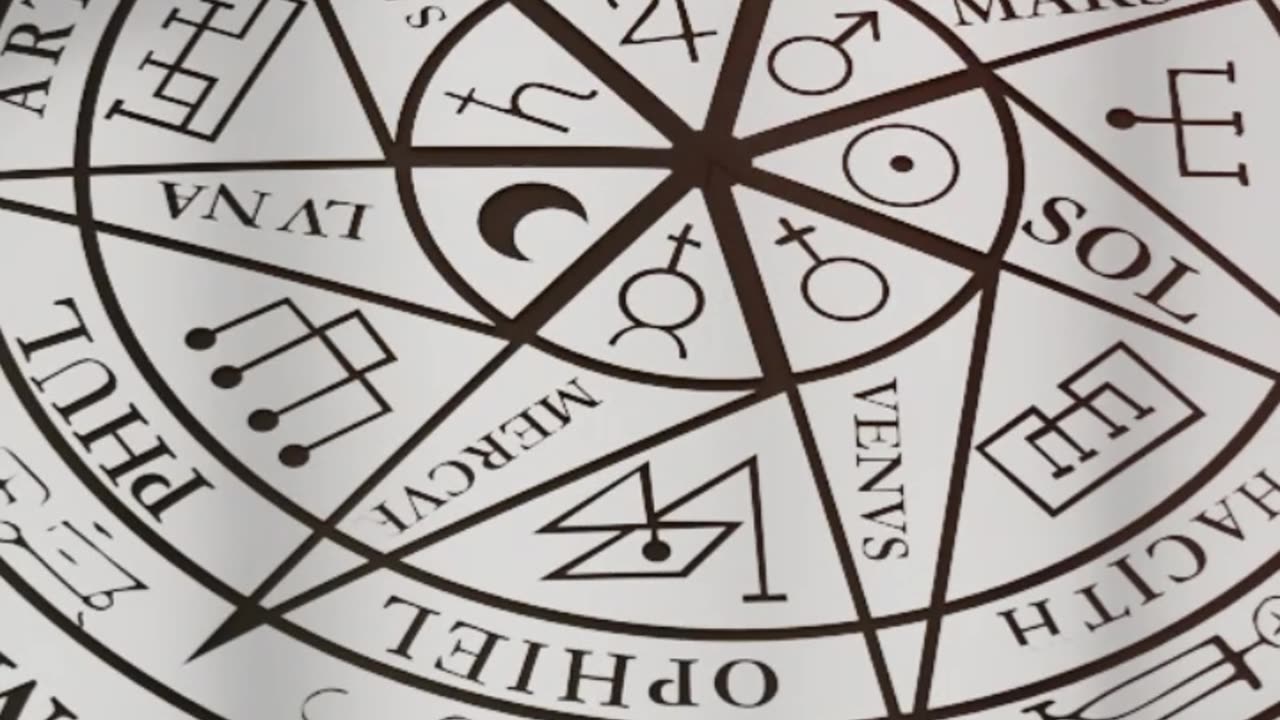 Sigil of Seven Archangels Inspired Silver Pendant