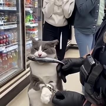 Cat arrested for stealing meat