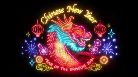 Chinese New Year 2024, Year of the Dragon animation.