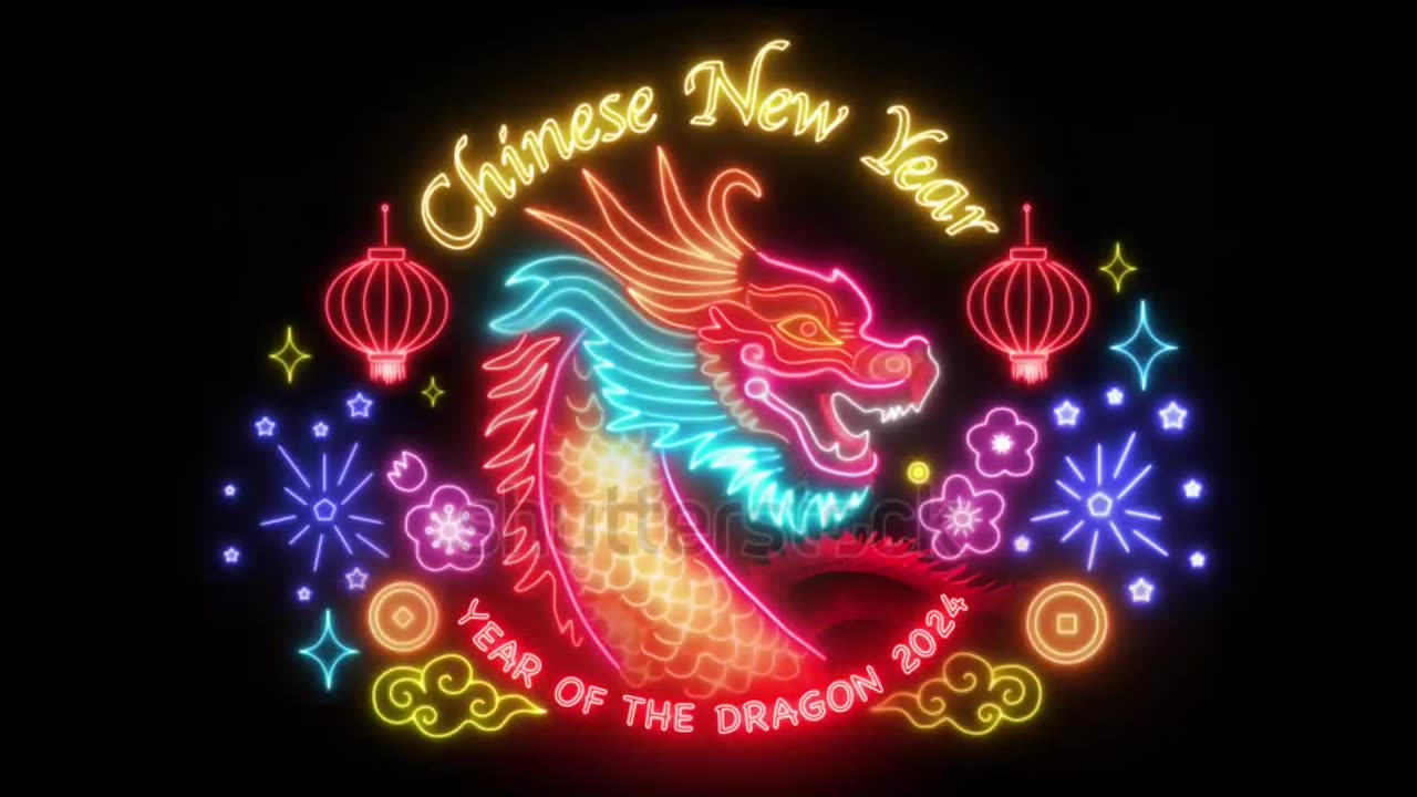 Chinese New Year 2024, Year of the Dragon animation.