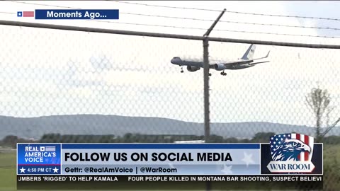 PRESIDENT TRUMP LANDS IN ALLENTOWN, PENNSYLVANIA