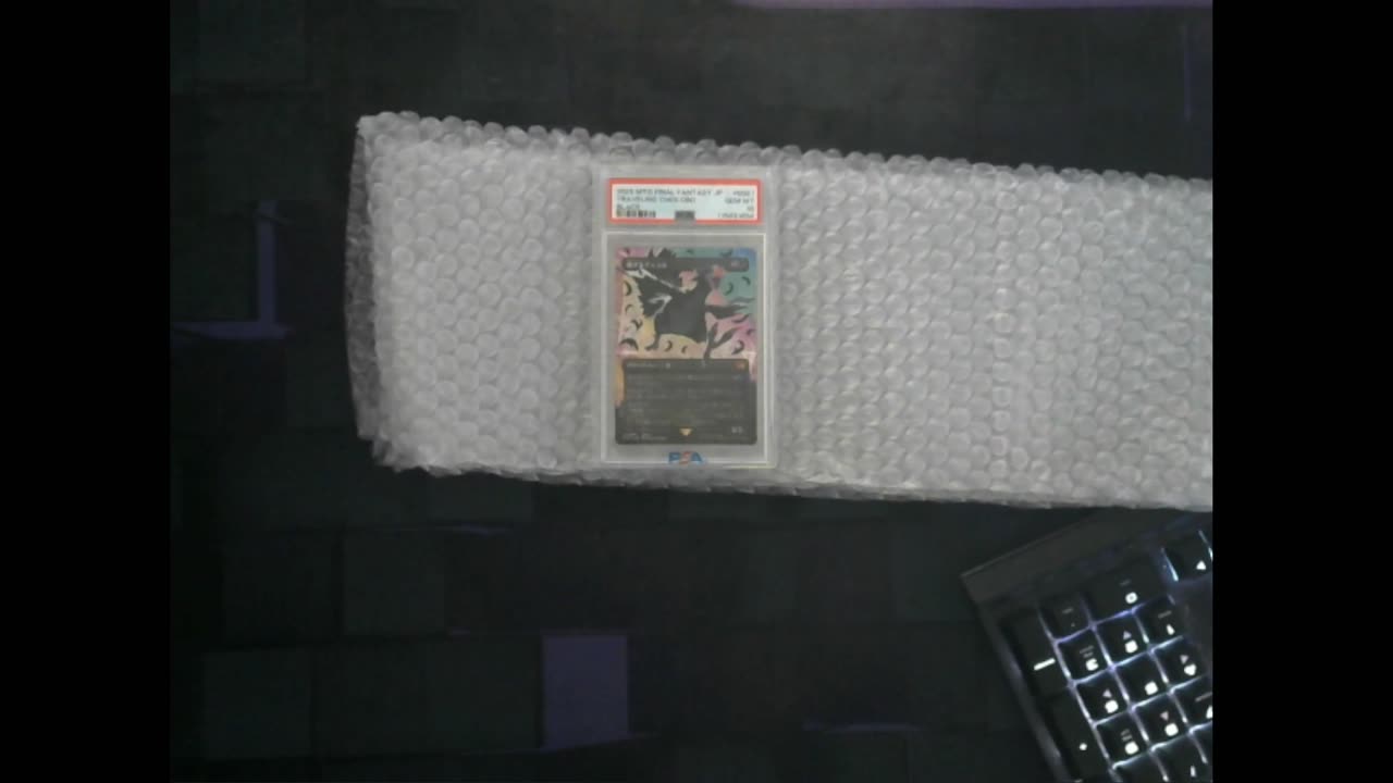 Magic The Gathering FF Black Chocobo PSA mail open