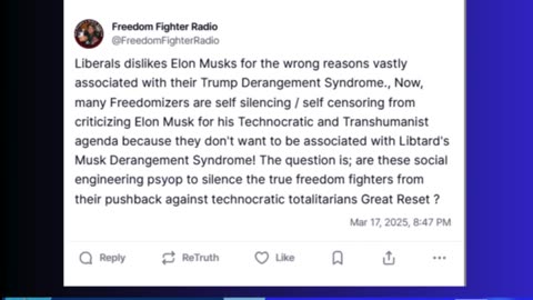 Liberals dislikes Elon Musks for the wrong reasons