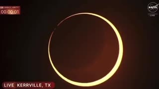 moon emitting a plasma burst on NASA's official eclipse camera?