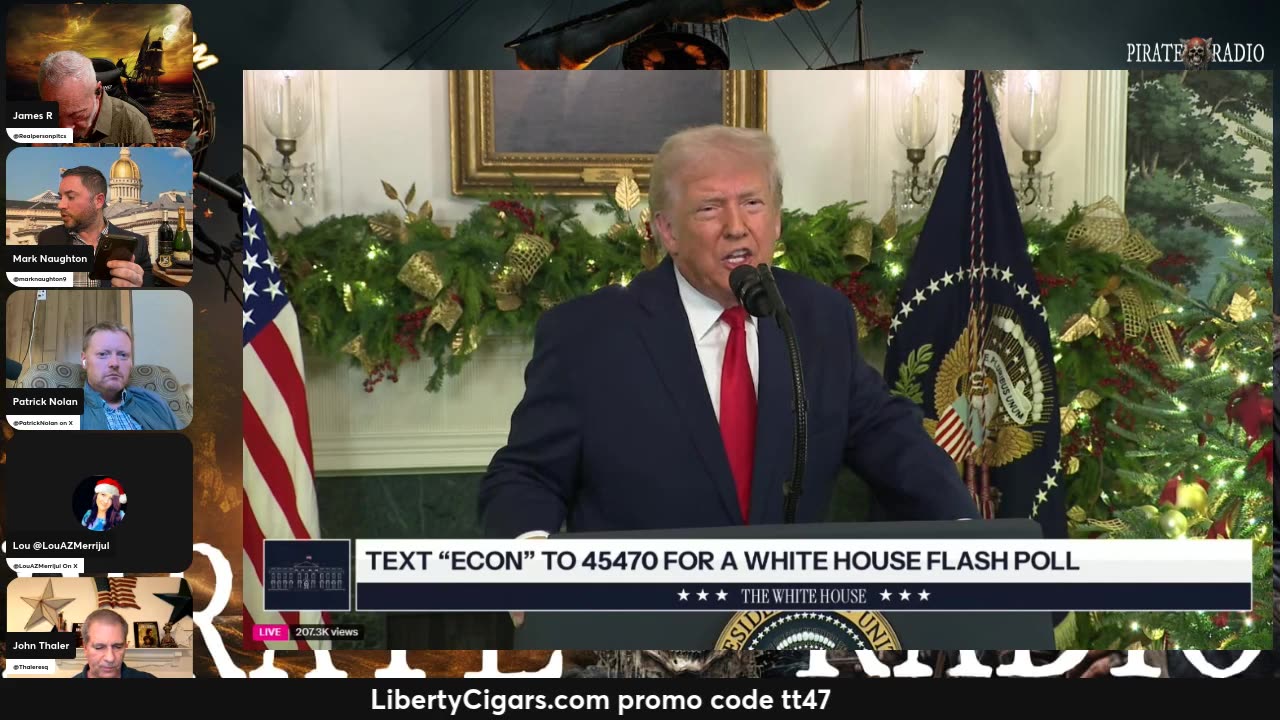 12/17/25 Prez Awesome T Addresses Nation https://libertycigars.com/ PROMO TT47