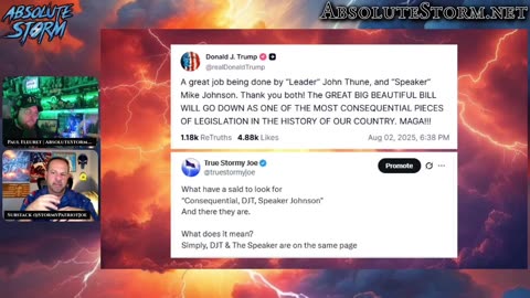 Clips: Absolute Storm Ep 69 - DJT|Speaker|Epstein