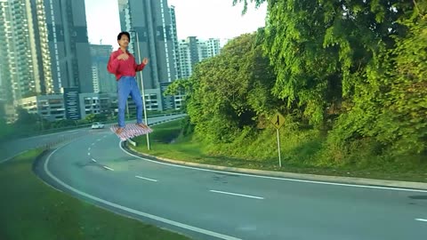 Magic Dekho-44-Flying On Towel-Landing