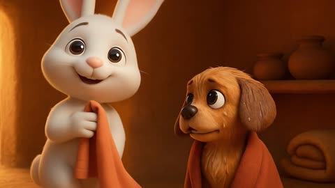 “Rabbit aur dog ki Dosti – Emotional Funny Cartoon Story 😢😂 | #trending