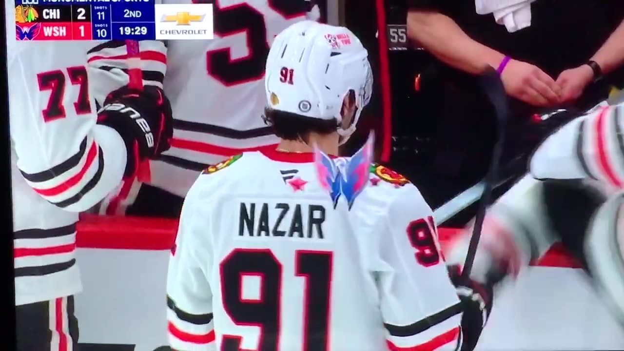 Blackhawks C #91 Frank Nazar 🥅(8)🏒Snap-Shot Goal