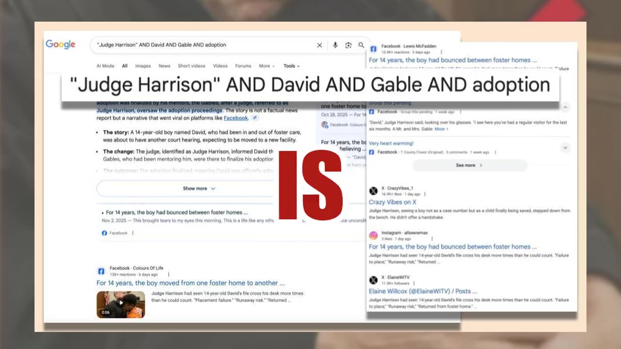 Fact Check: FAKE Story Of Judge Harrison' Presiding Over Adoption Of 14-Year-Old 'David -- Clickbait