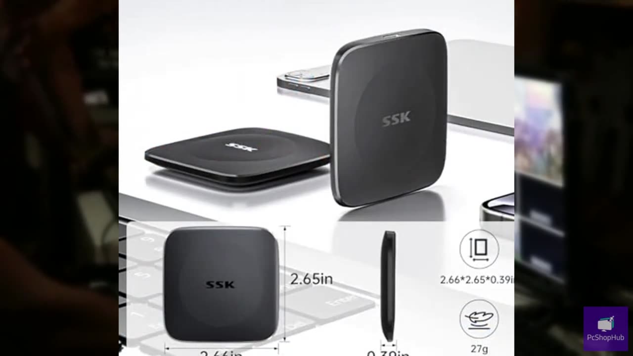 SSK External Solid State Drives 512GB, Portable Hard Drive up to 550MB/s, SSD Ex
