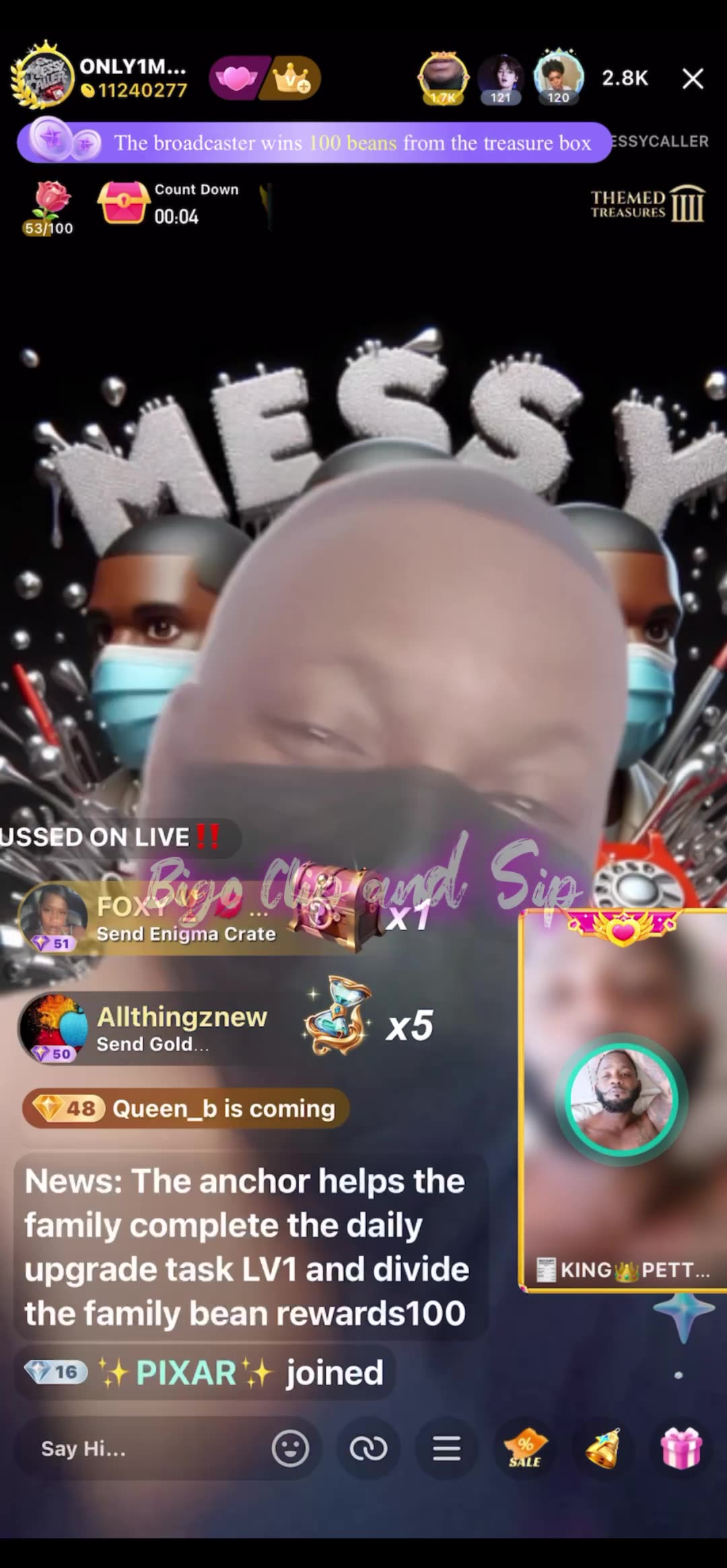 MessyCaller discusses FamGoNatural n Sista Girl w/box girls 5/23/25 #bigoclipandsip