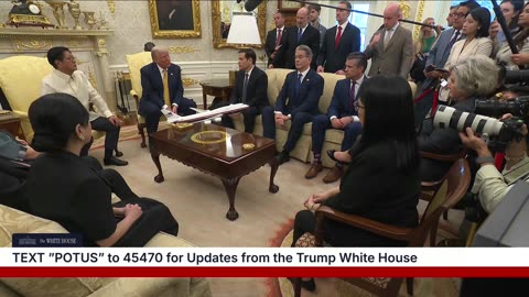 President Trump Participates in a Bilateral Meeting with the President of the Philippines