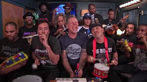 Metallica and The Roots perform "Enter Sandman" with Classroom Instruments