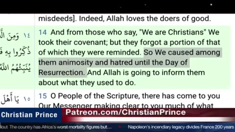 Christian prince The muslims are the last ones to tell you the truth