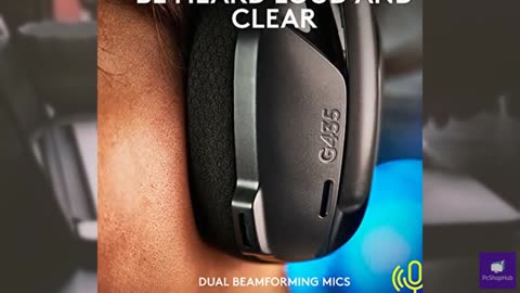 Logitech G435 LIGHTSPEED and Bluetooth Wireless Gaming Headset - Lightweight ove
