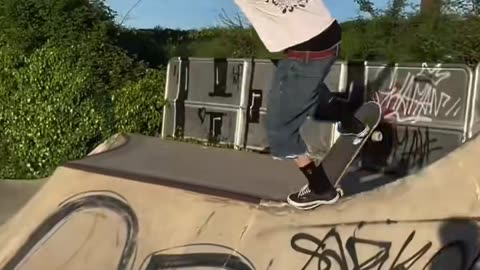 😎🛹 The Cleanest Skate Trick Ever! Wait For It... | SkateNation